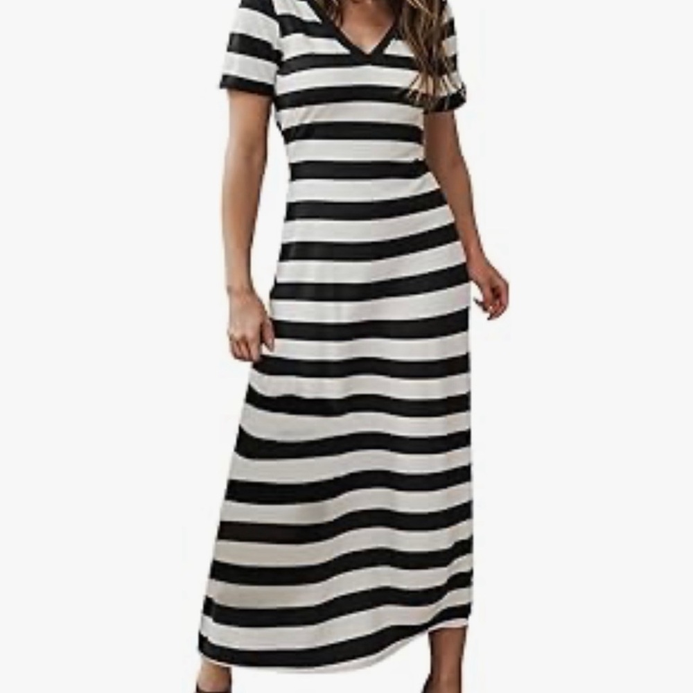 NWT Black and White Maxi Dress